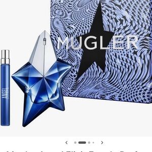 Mugler Angel Star-Shaped Perfume Set in Black and Silver